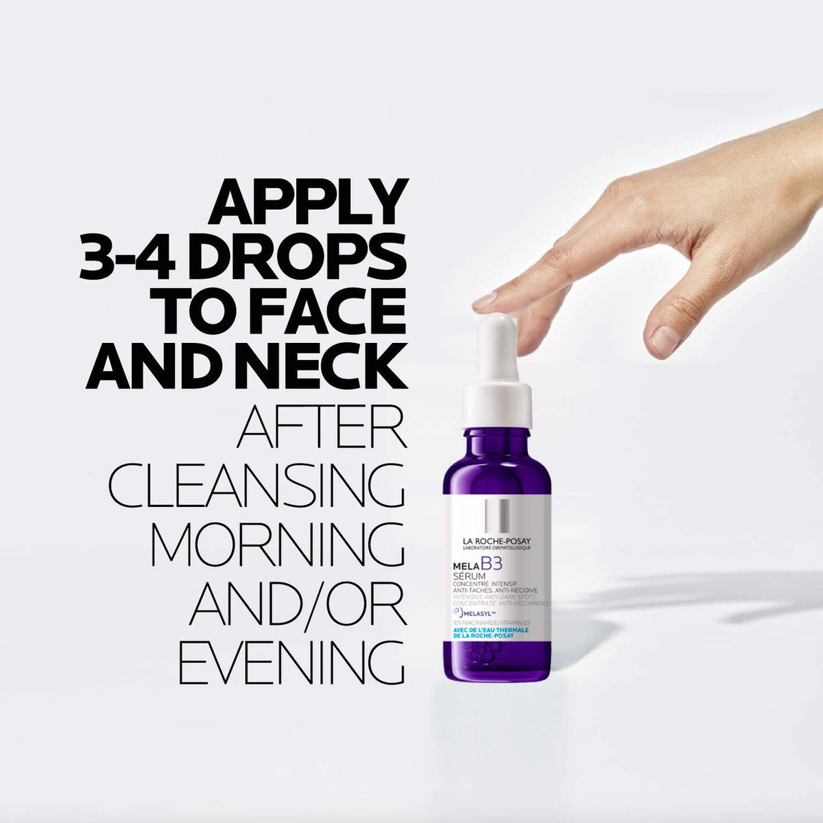 mela-b3-dark-spot-serum-with-melasyltm-niacinamide-e2 LaRochePosay-Product-MelaB3-MelaB3Serum-30ml-03337875890021-HowTo-REV.jpg LaRochePosay-Product-MelaB3-MelaB3Serum-30ml-03337875890021-HowTo-REV_893ca50041c6.jpg